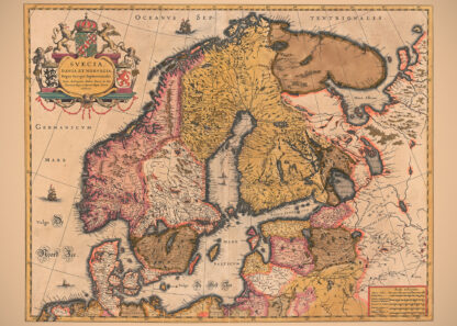 Poster showing Northern Europe 1630s
