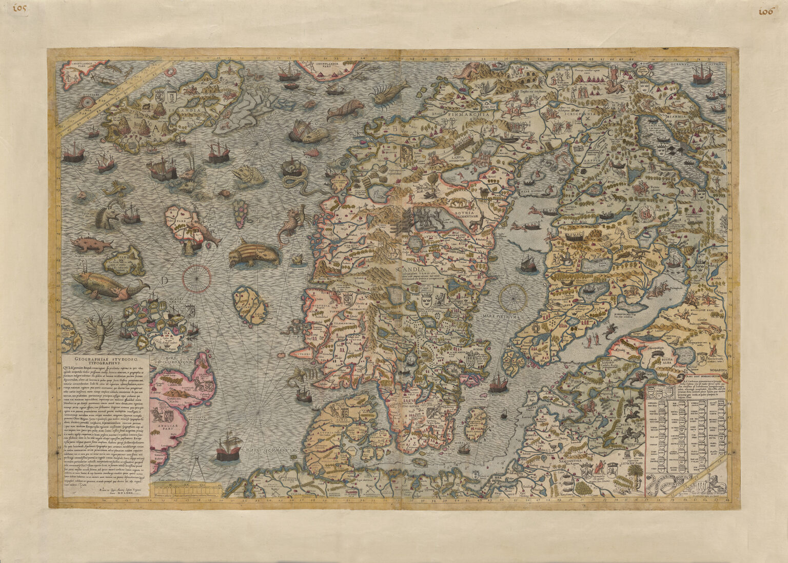 Old historical maps of Sweden and the Nordic countries. Over 400 ...