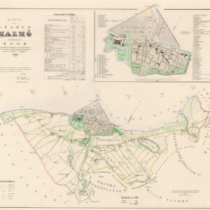 Map showing Malmo 1853