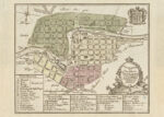 Poster showing Swedish city Norrköping 1769