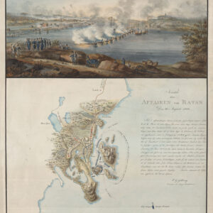 Poster showing Swedish battle at Ratan 1809