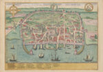 Printed poster of Visby from the 1590s