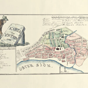 Swedish city Ystad 1848